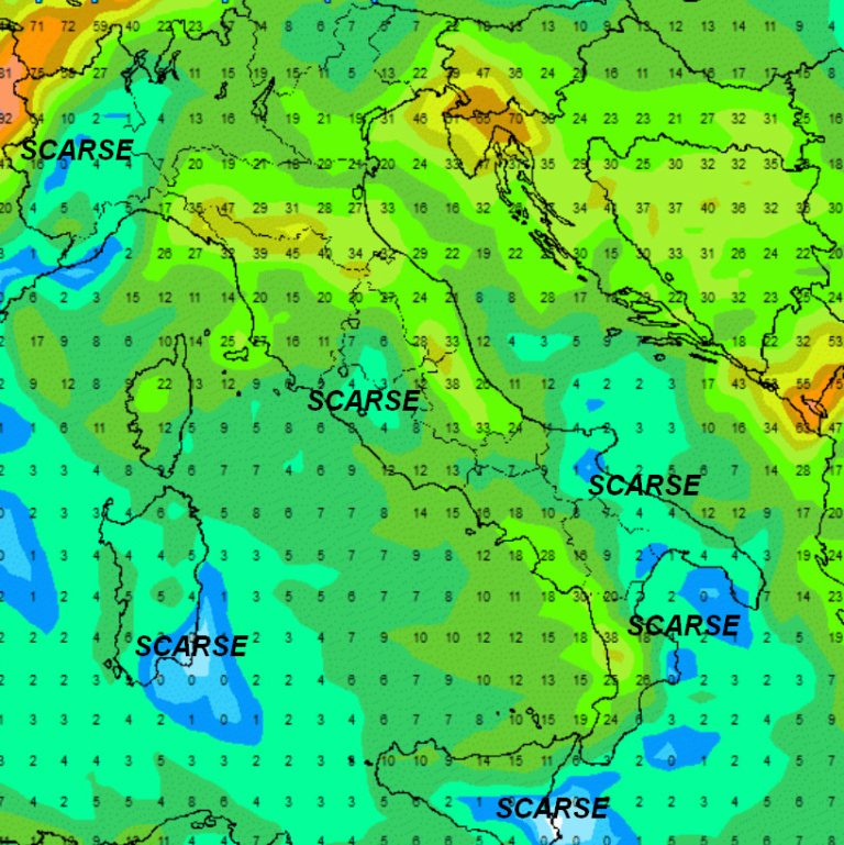 Le Piogge Attese In Italia Nei Prossimi Giorni Meteolive It